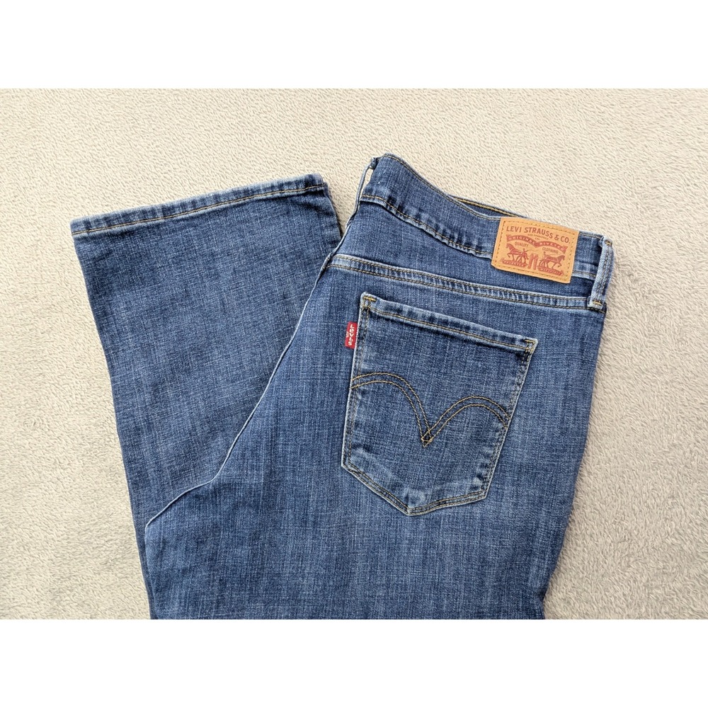 Levi Strauss Co 505 Straight Leg Jeans Womens Size 32 Blue Denim